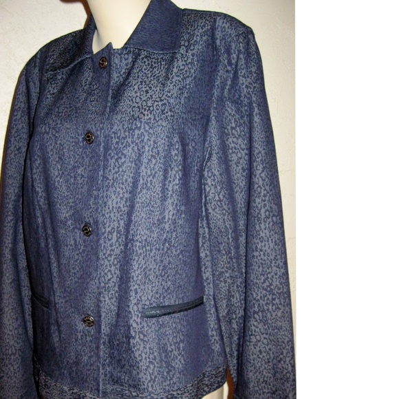 Peck & Peck Weekend NWT Indigo Denim Blazer - Picture 4 of 6